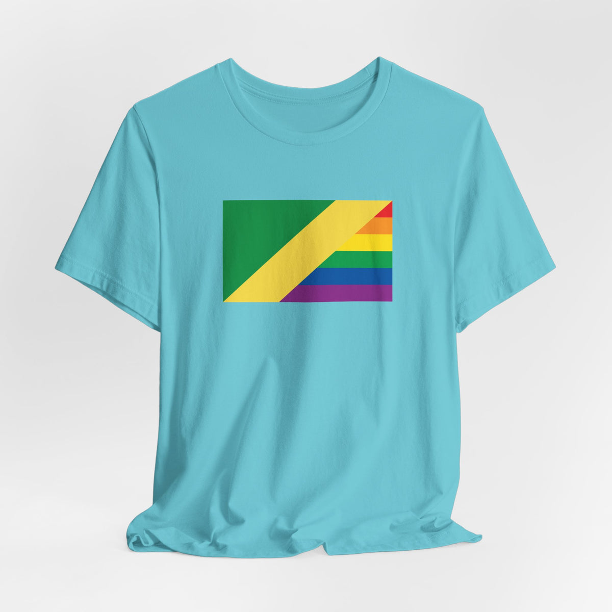 Republic of the Congo Rainbow Pride Flag T-shirt, Several Color Options