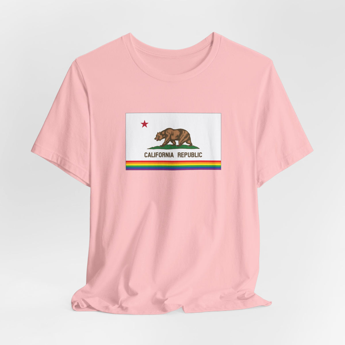 California Rainbow Pride Flag T-shirt, Several Color Options
