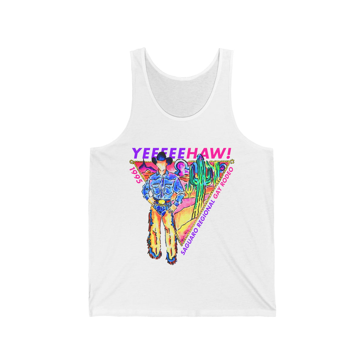 YEEEEEHAW! Gay Rodeo Tank Top - Queer Western Pride & History Statement