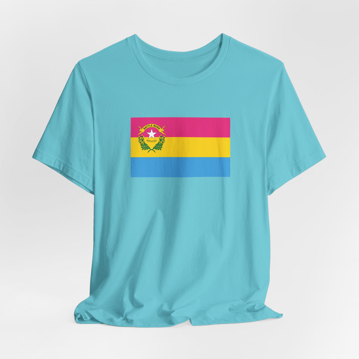 Nevada Pansexual Pride Flag T-shirt, Several Color Options