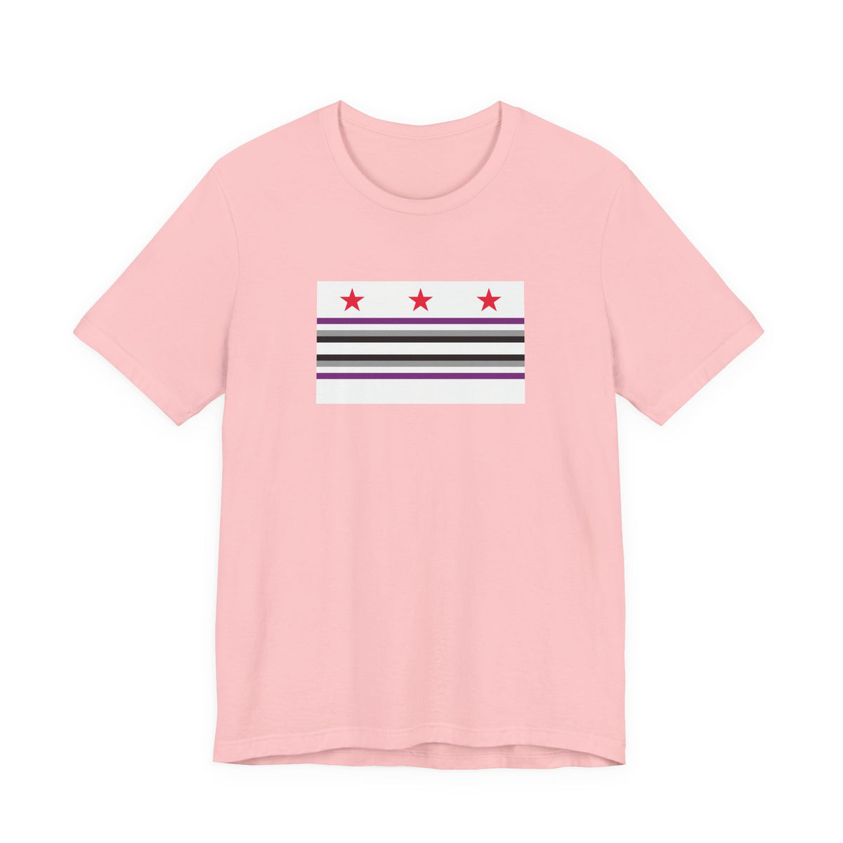 Washington, D.C. Asexual Pride Flag T-shirt, Several Color Options
