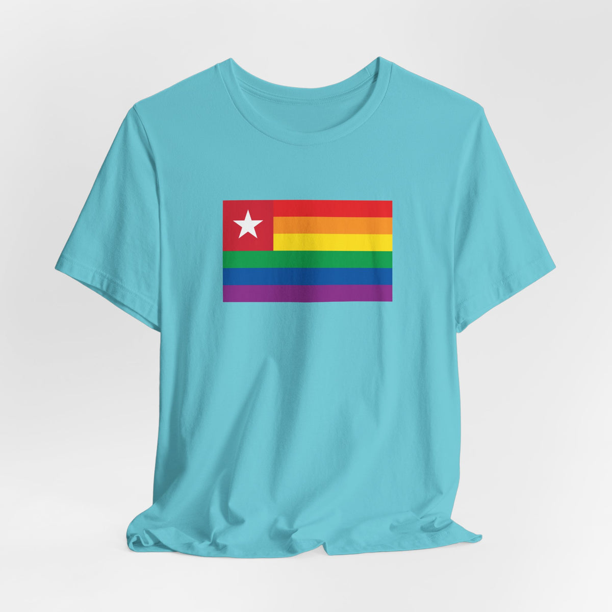 Togo Rainbow Pride Flag T-shirt, Several Color Options