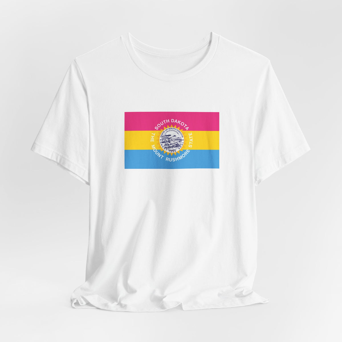 South Dakota Pansexual Pride Flag T-shirt, Several Color Options