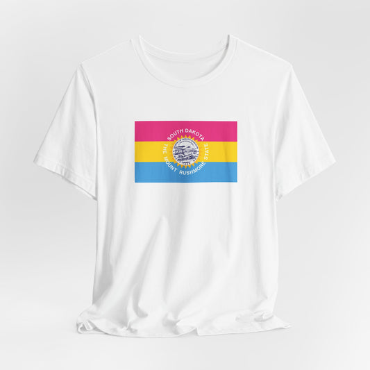 South Dakota Pansexual Pride Flag T-shirt, Several Color Options