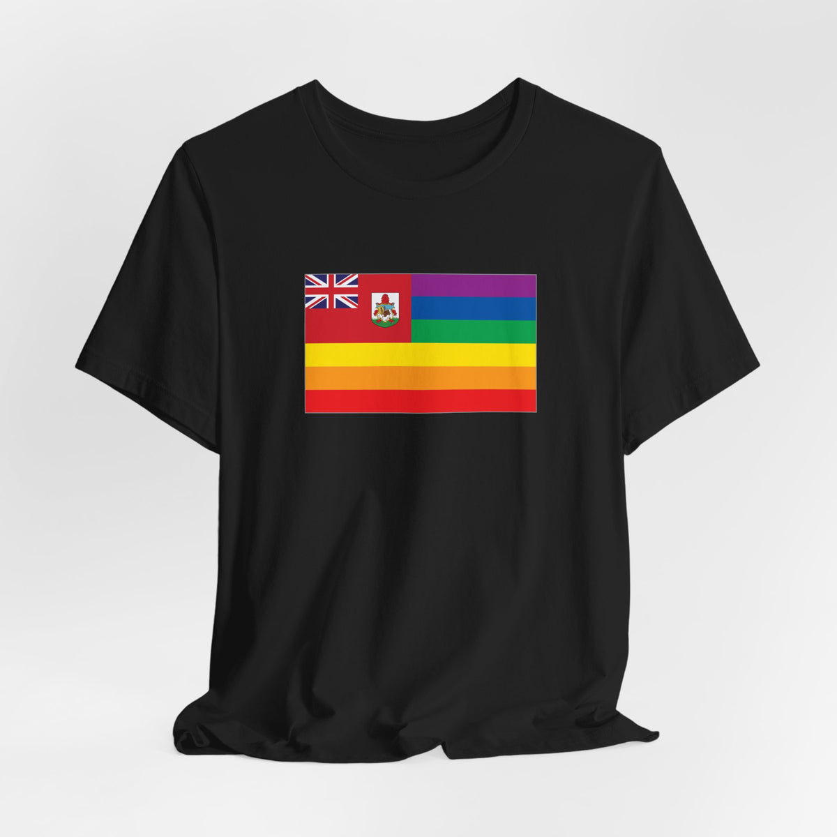 Bermuda Rainbow Pride Flag T-shirt, Several Color Options