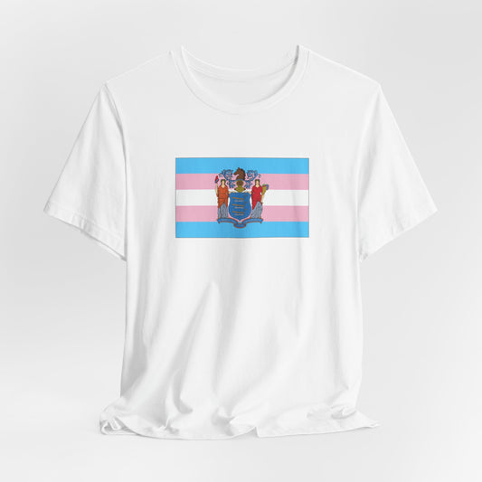 New Jersey Transgender Pride Flag T-shirt, Several Color Options