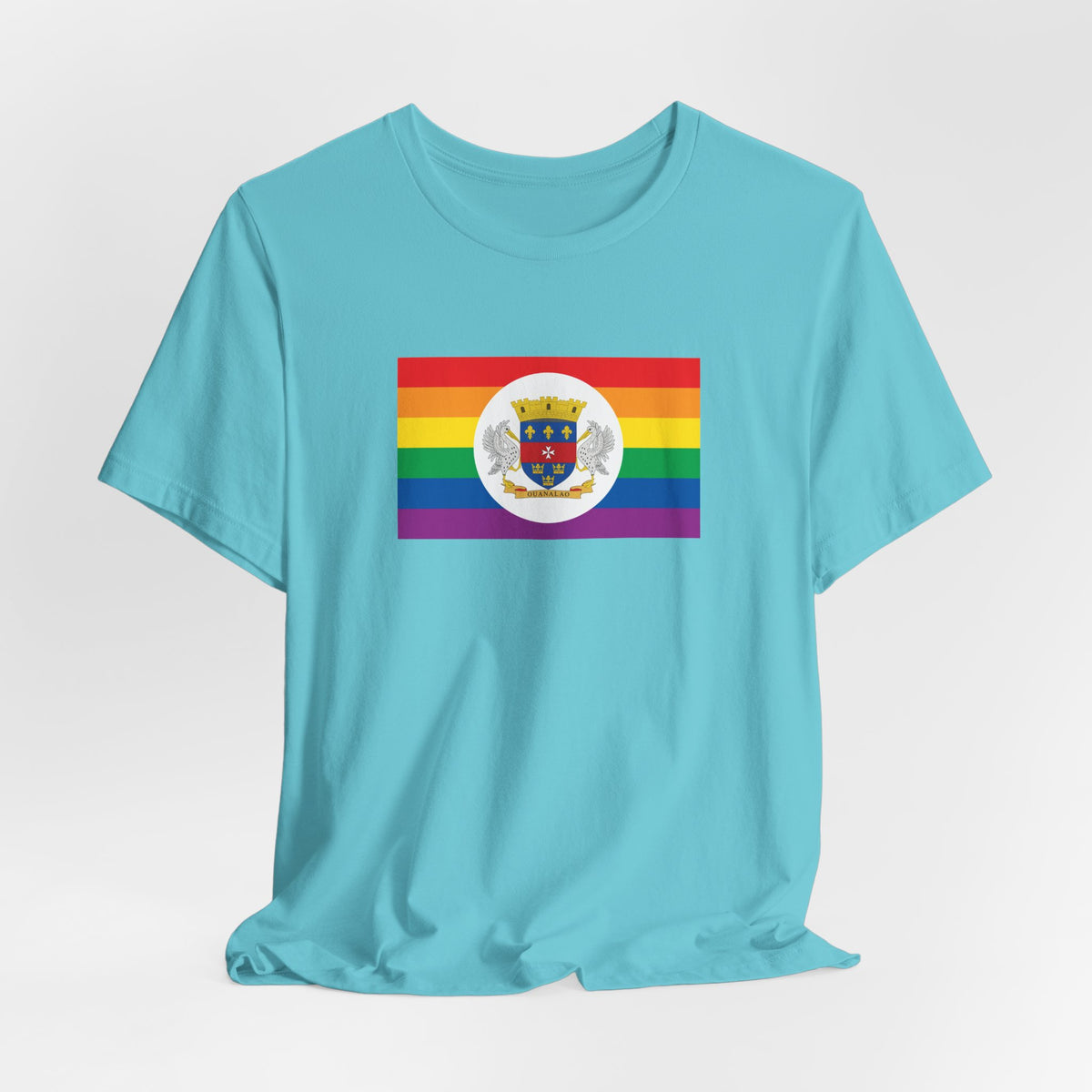 Gustavia, Saint Barthélemy Rainbow Pride Flag T-shirt, Several Color Options
