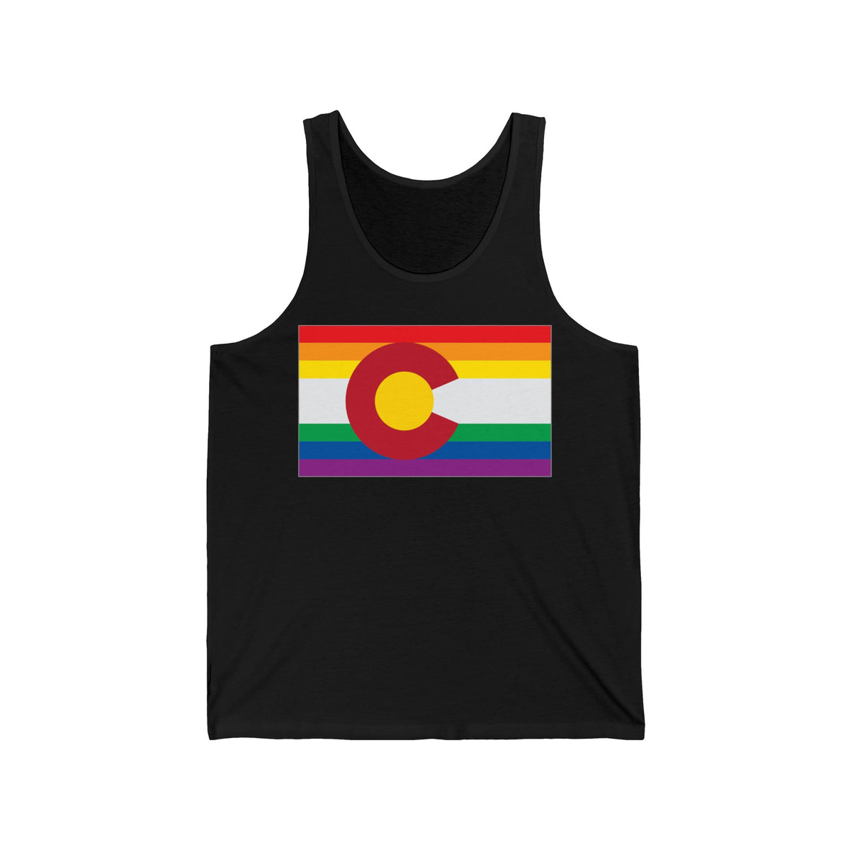 Colorado Rainbow Pride Flag Jersey Tank