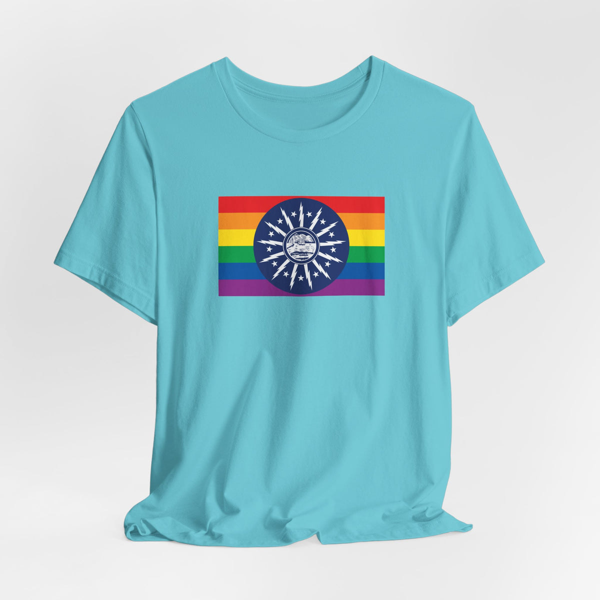 Buffalo, New York Rainbow Pride Flag T-shirt, Several Color Options