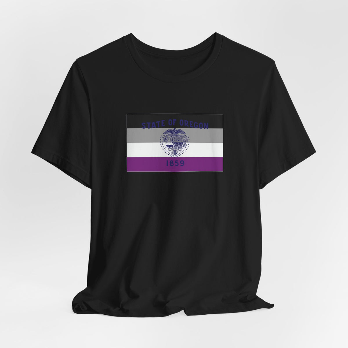 Oregon Asexual Pride Flag T-shirt, Several Color Options