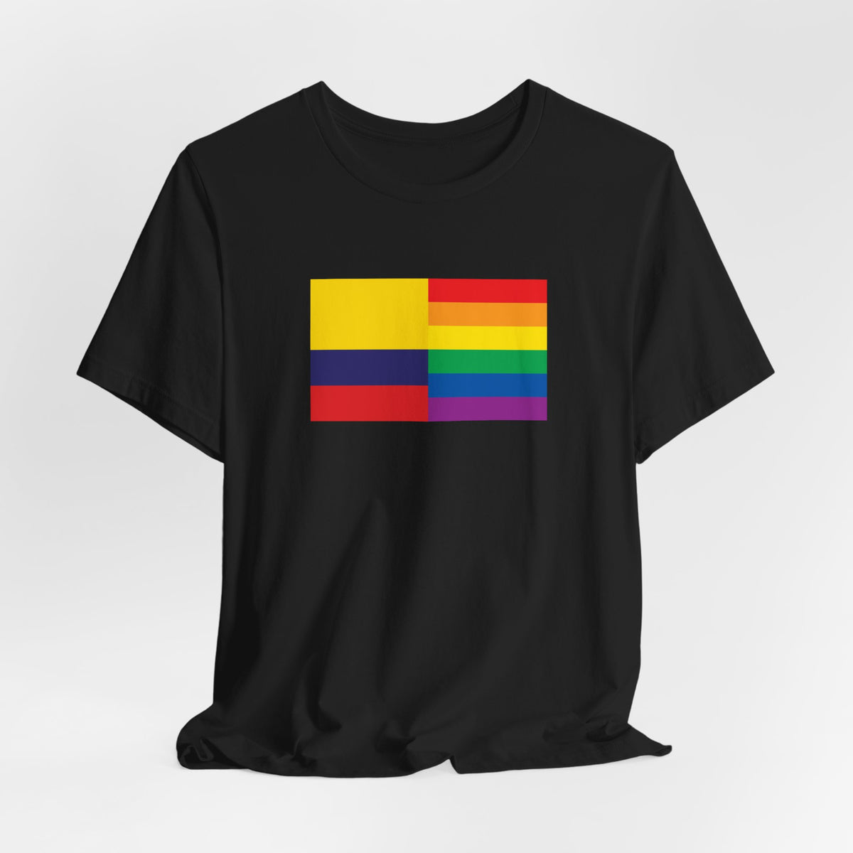 Colombia Rainbow Pride Flag T-shirt, Several Color Options