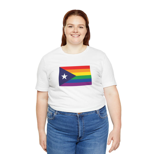 Puerto Rico Rainbow Pride Flag T-shirt, Several Color Options