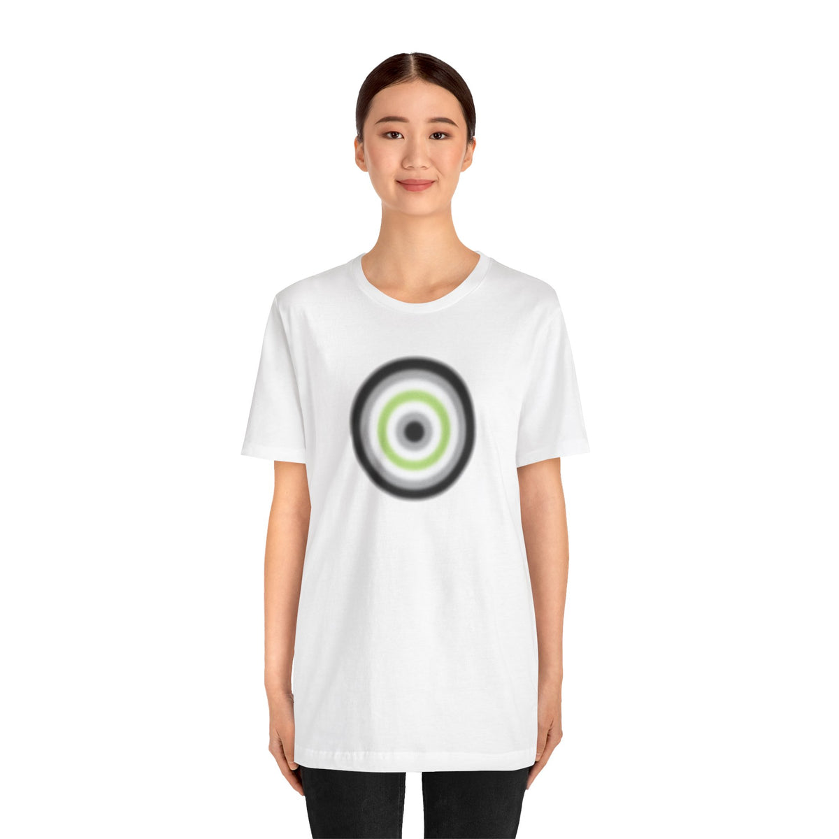 Agender Pride Gradient Orb T-Shirt — Minimalist Agender T-Shirt