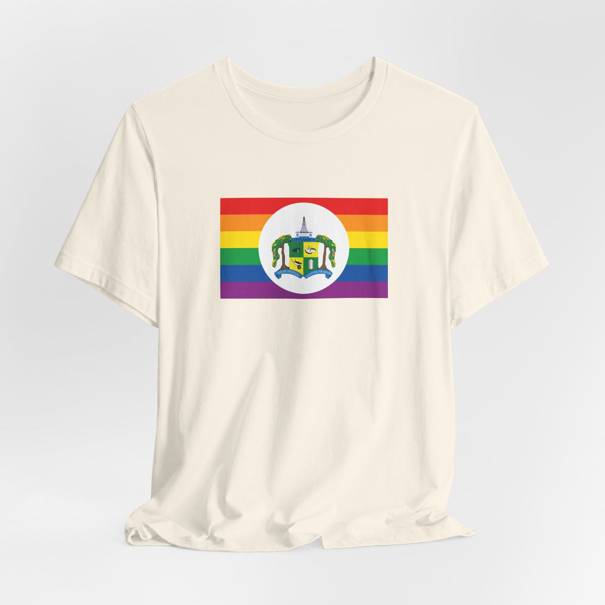 Georgetown, Guyana Rainbow Pride Flag T-shirt, Several Color Options