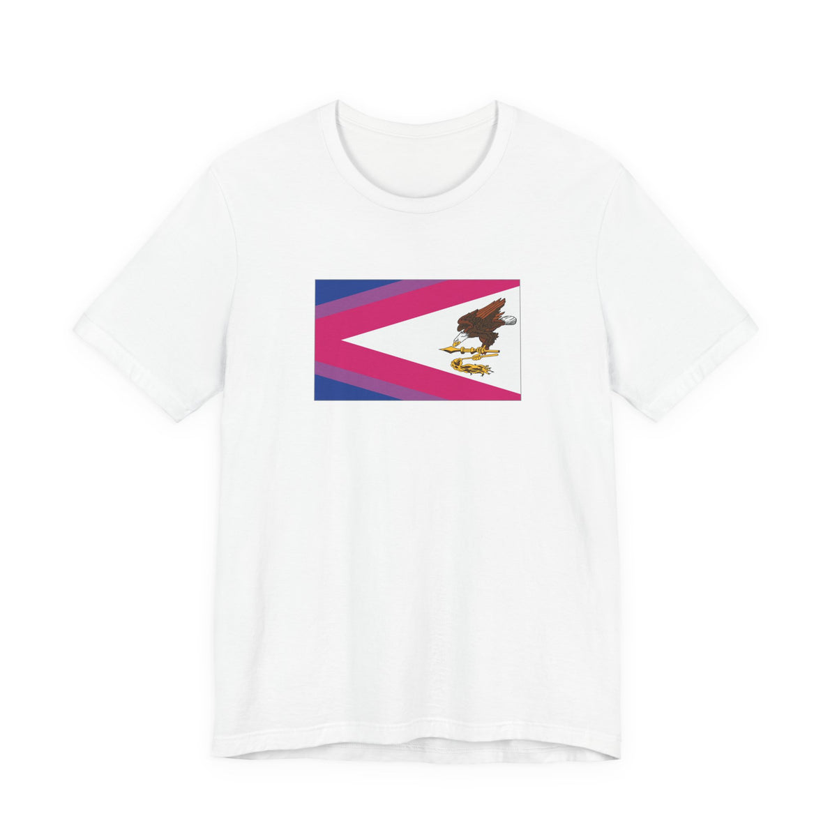 American Samoa Bisexual Pride Flag T-shirt, Several Color Options