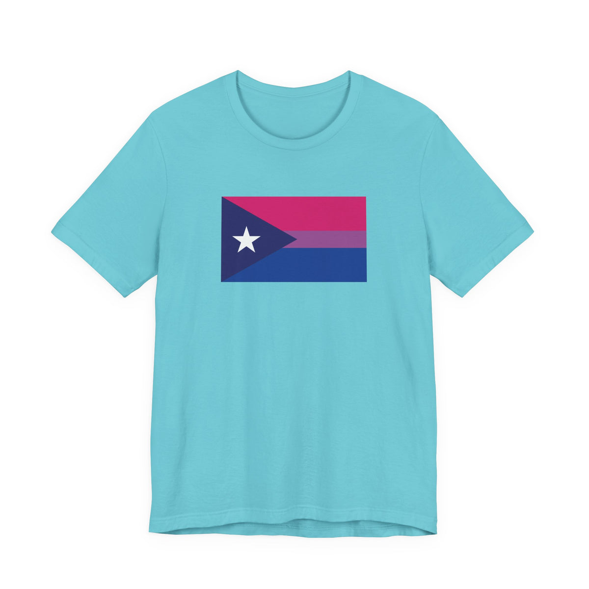 Puerto Rico Bisexual Pride Flag T-shirt, Several Color Options