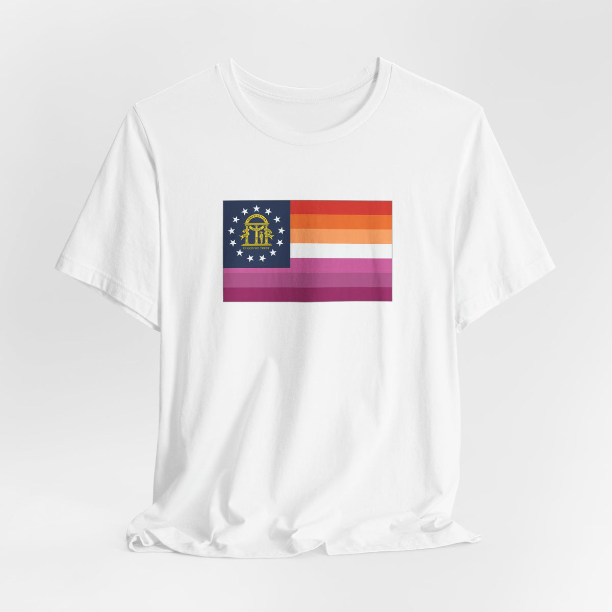 Georgia Lesbian Pride Flag T-shirt, Several Color Options