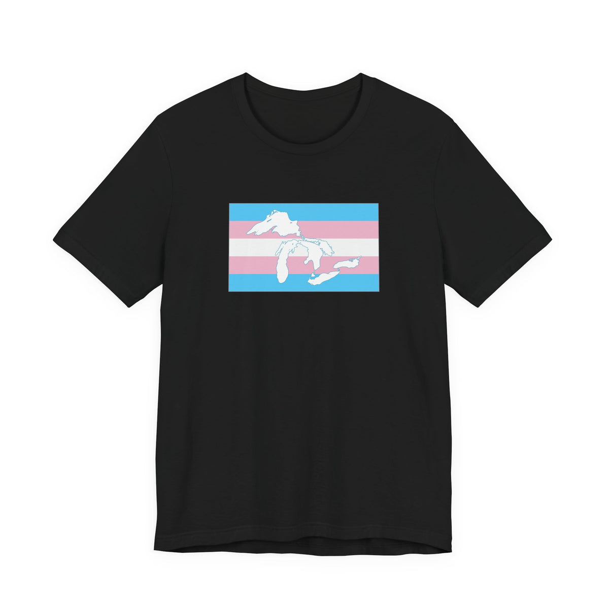 Great Lakes Region Transgender Pride Flag T-shirt, Several Color Options