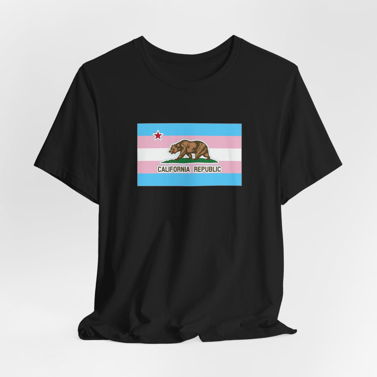 California Transgender Pride Flag T-shirt, Several Color Options