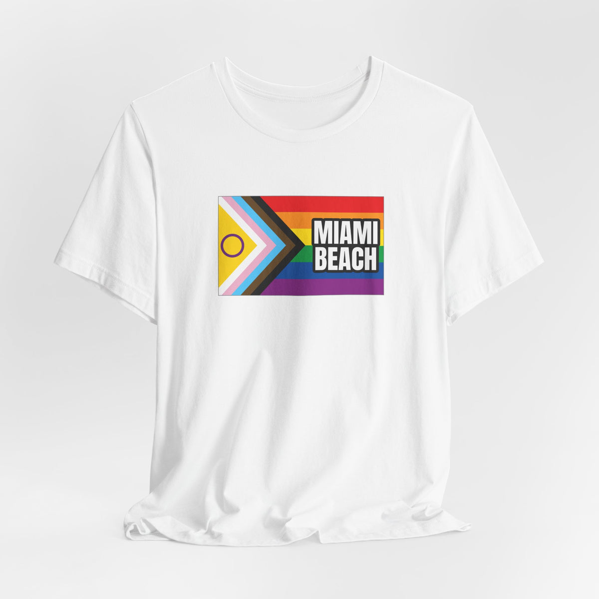 Miami Beach, Florida Rainbowland Exclusive Pride Flag T-shirt, Several Color Options