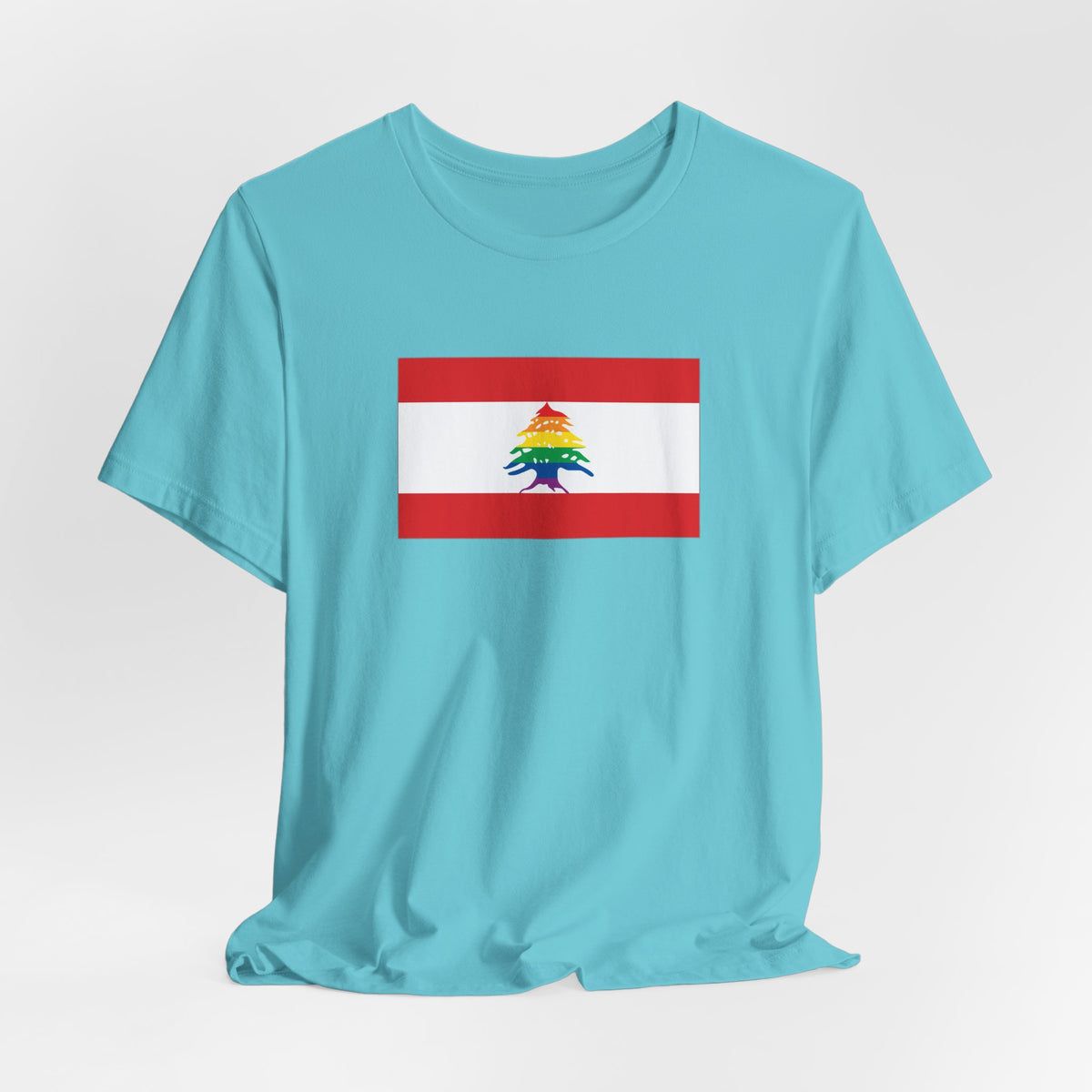 Lebanon Rainbow Pride Flag T-shirt, Several Color Options