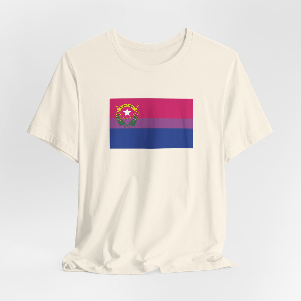 Nevada Bisexual Pride Flag T-shirt, Several Color Options