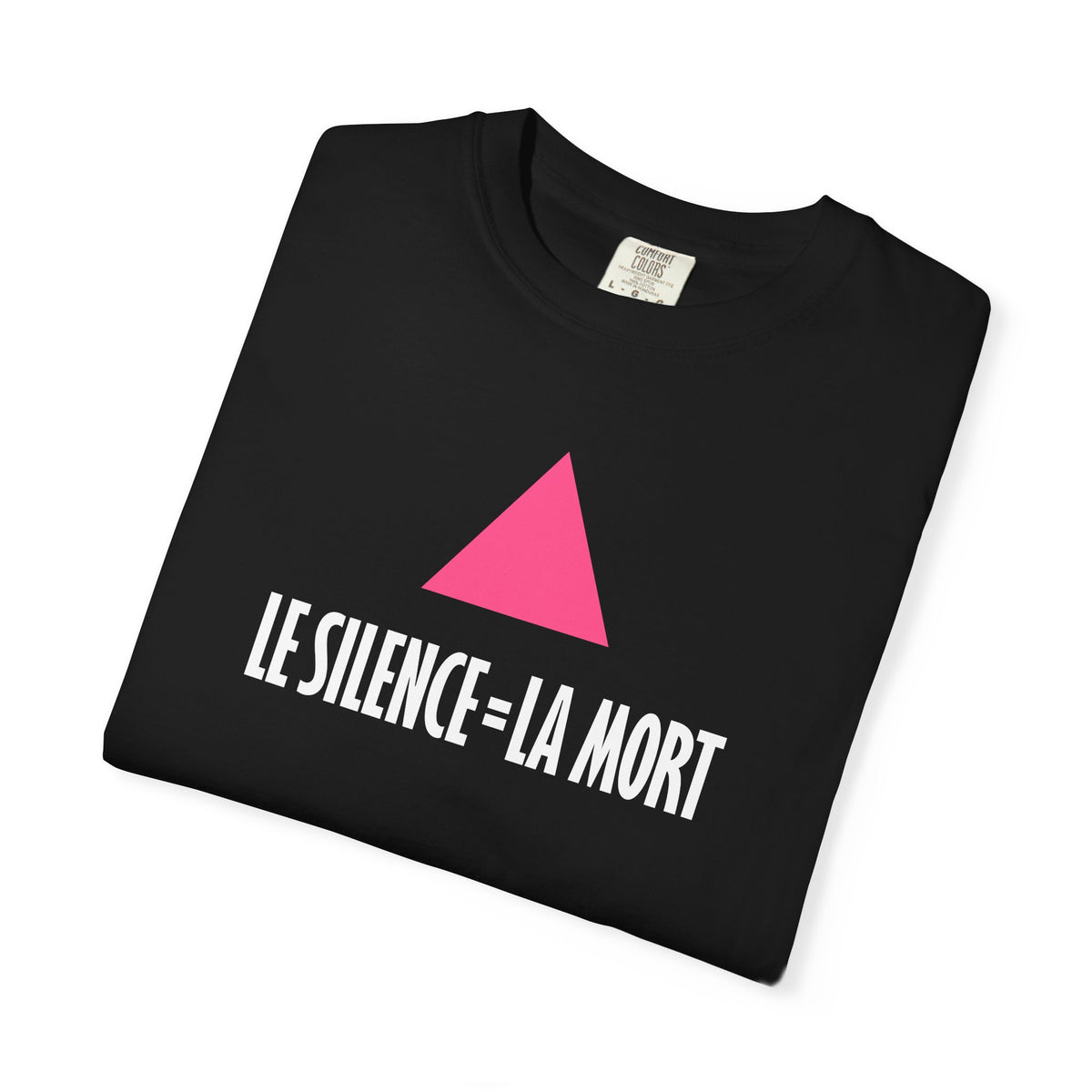 SILENCE = DEATH (French) Iconic Graphic Tee, Black