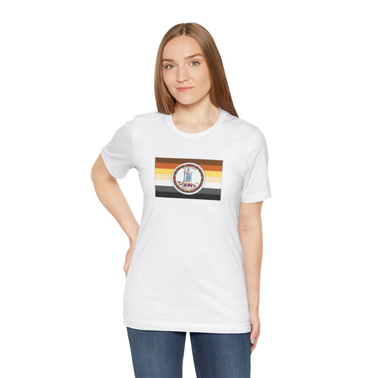 Virginia Bear Pride Flag T-shirt, Several Color Options
