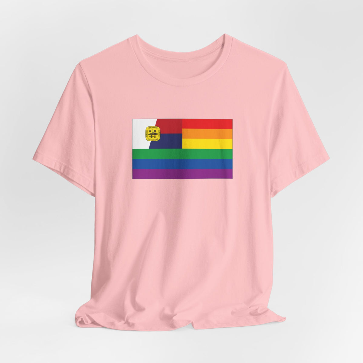 Memphis, Tennessee Rainbow Pride Flag T-shirt, Several Color Options