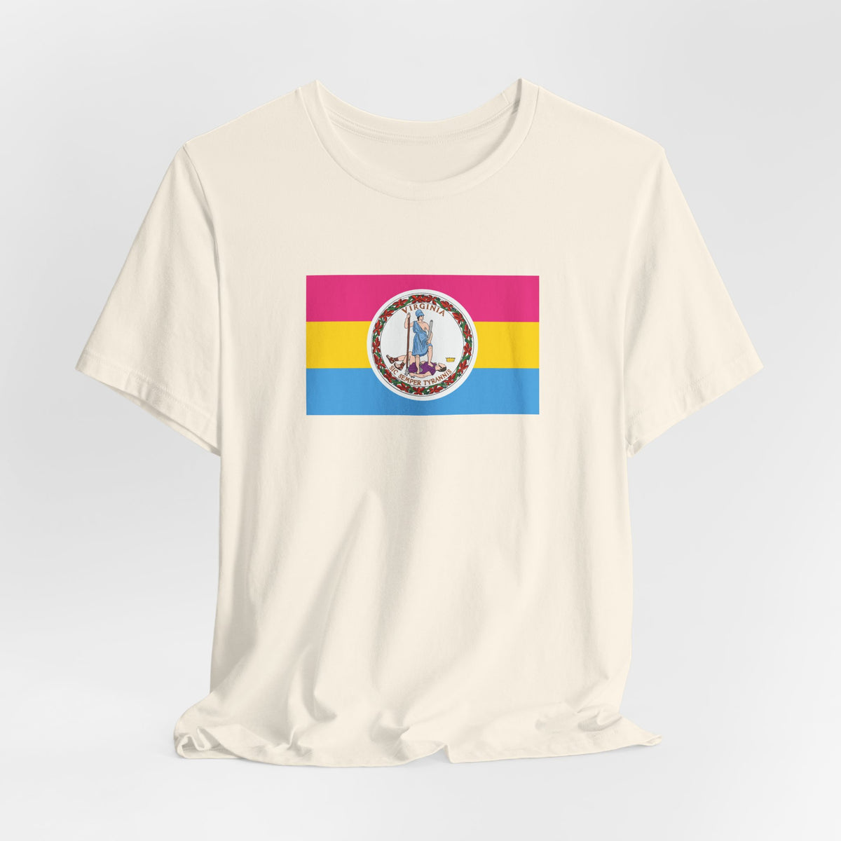Virginia Pansexual Pride Flag T-shirt, Several Color Options