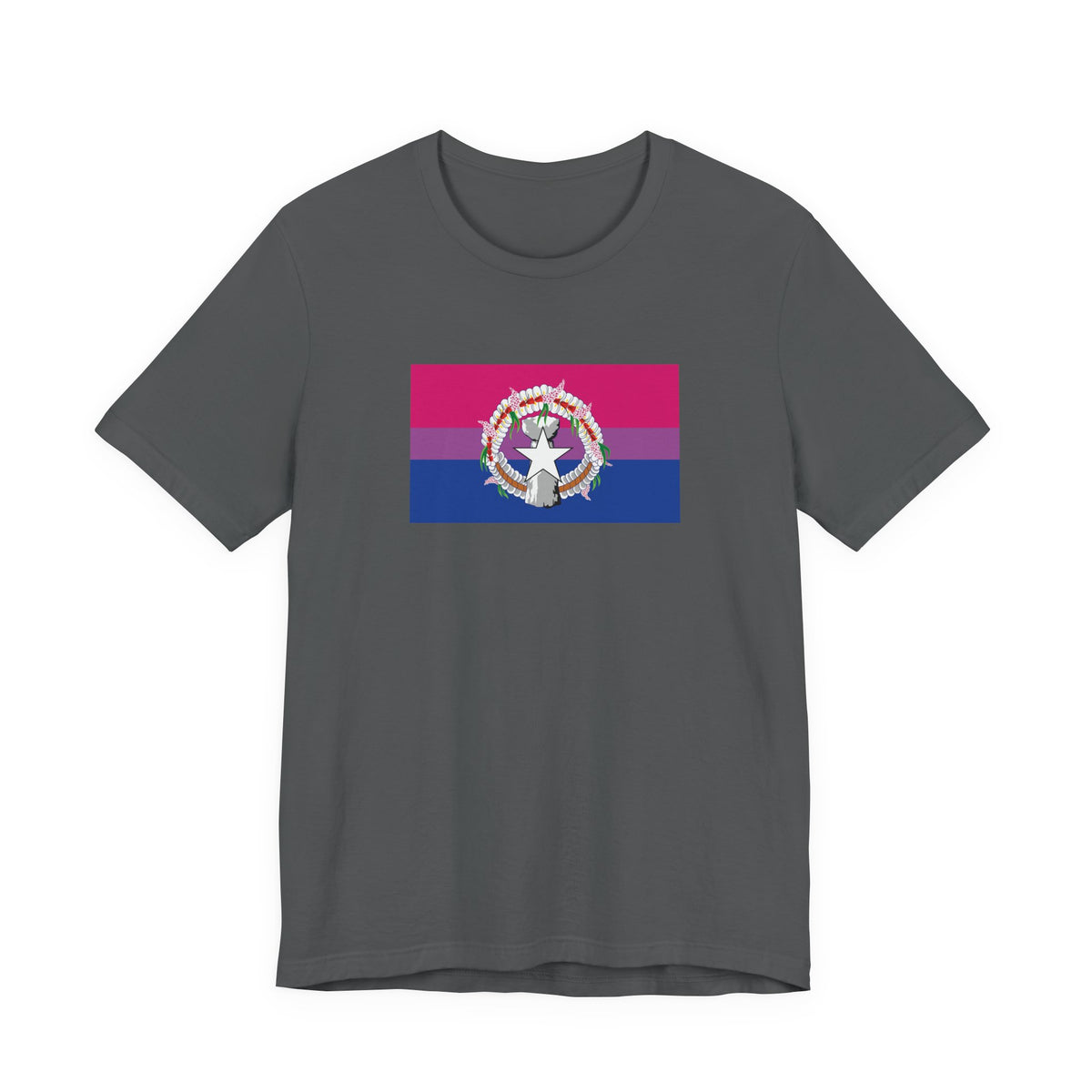 Northern Mariana Islands Bisexual Pride Flag T-shirt, Several Color Options