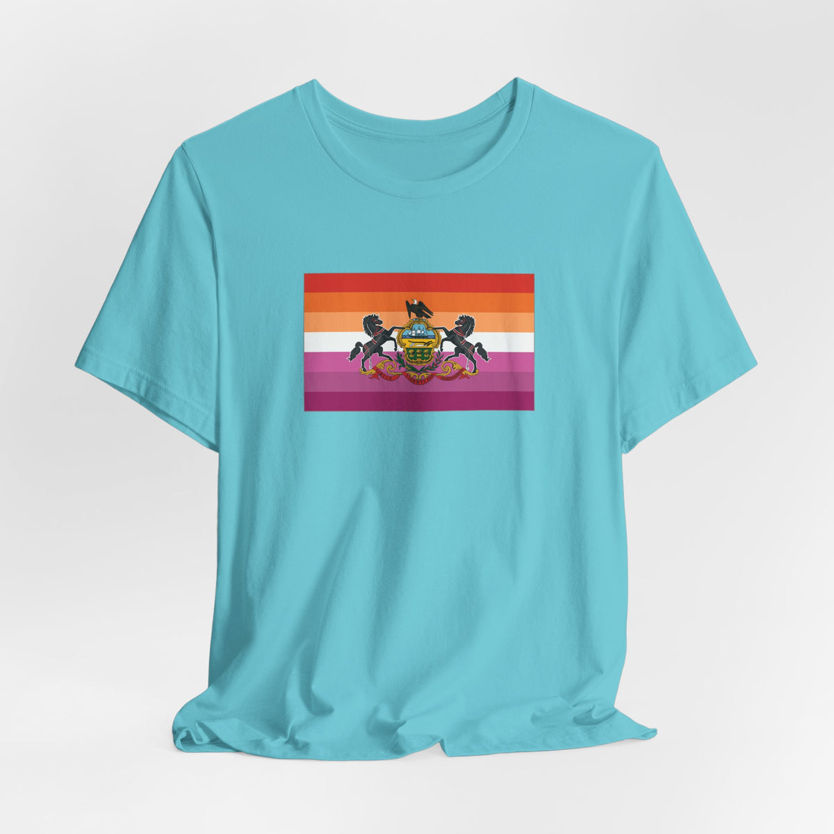 Pennsylvania Lesbian Pride Flag T-shirt, Several Color Options