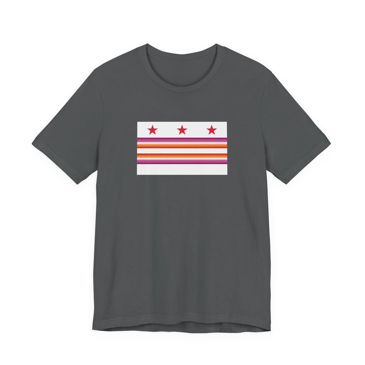 Washington, D.C. Lesbian Pride Flag T-shirt, Several Color Options