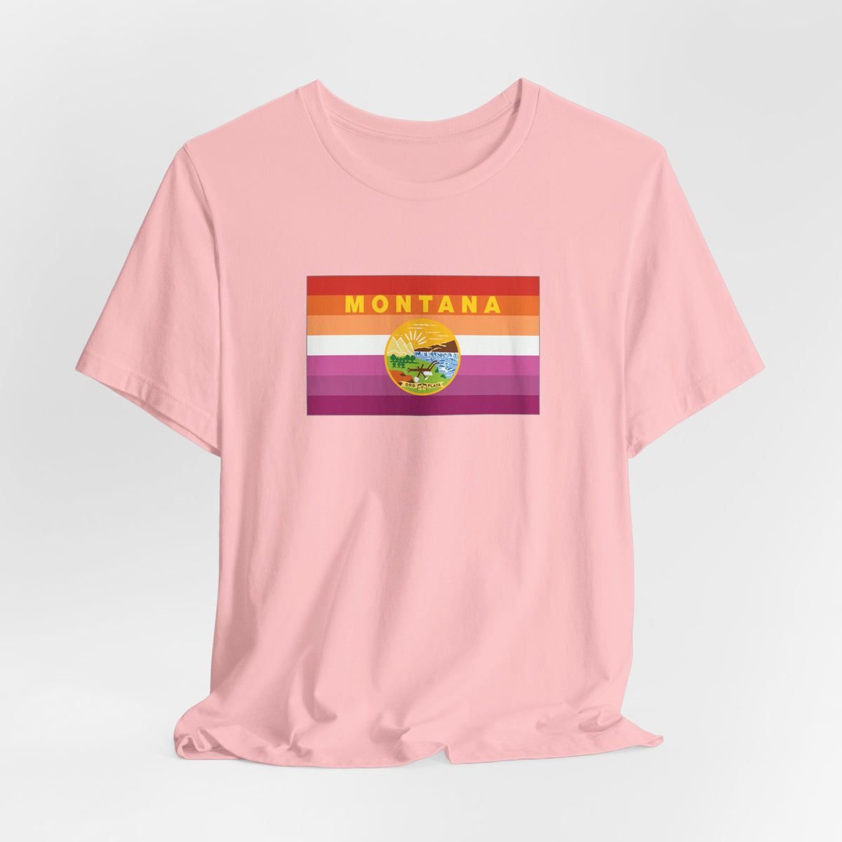 Montana Lesbian Pride Flag T-shirt, Several Color Options