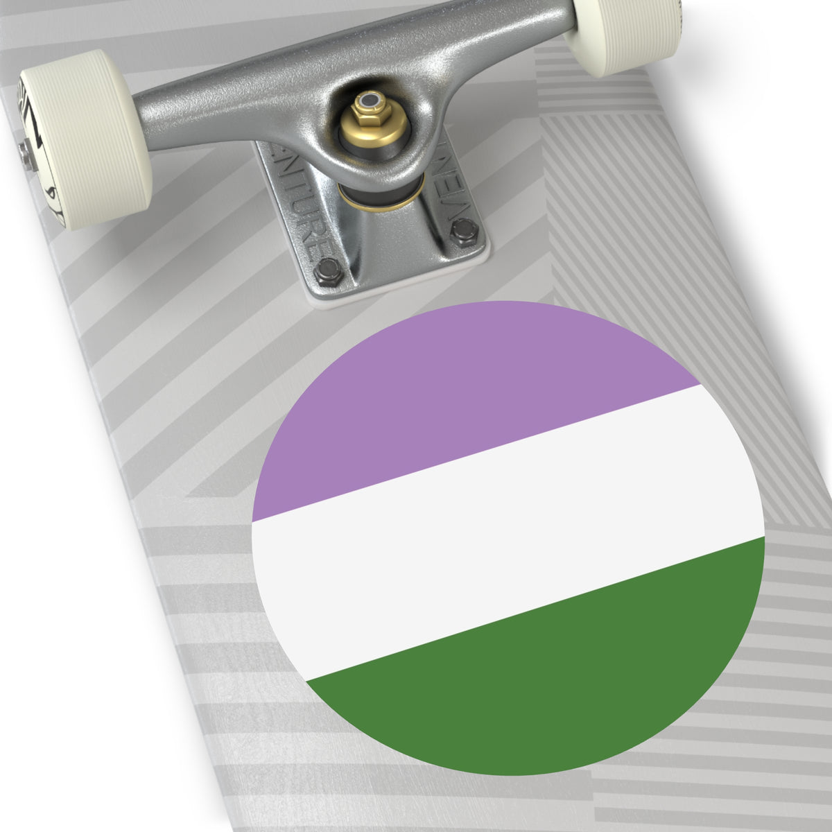 Genderqueer Pride Flag Vinyl Sticker