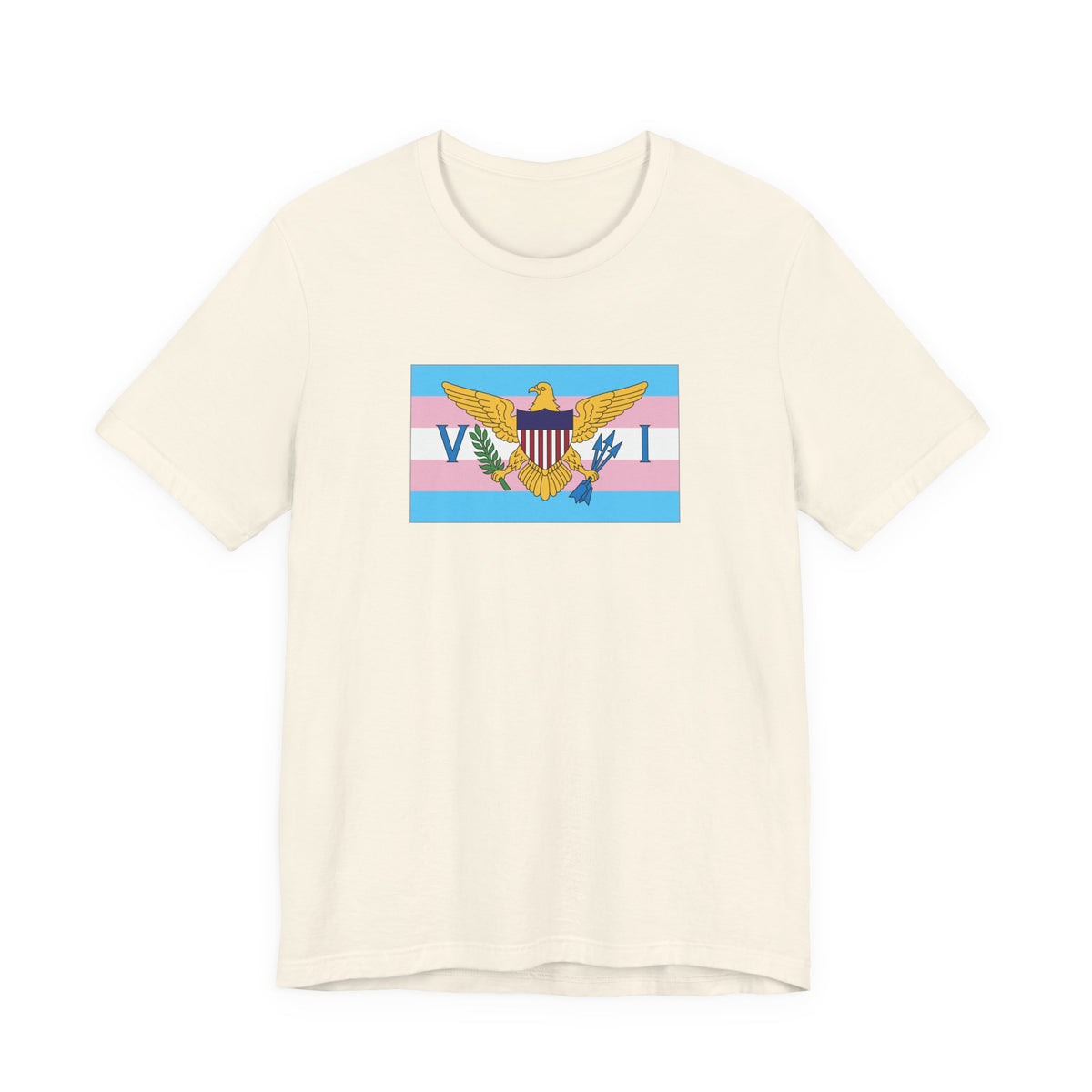 U.S. Virgin Islands Transgender Pride Flag T-shirt, Several Color Options