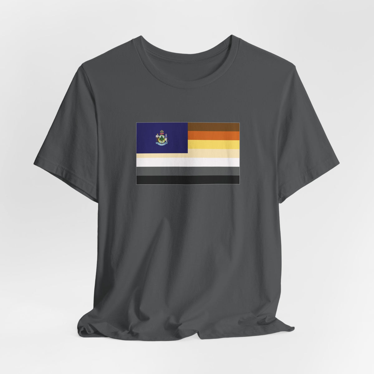 Maine Bear Pride Flag T-shirt, Several Color Options