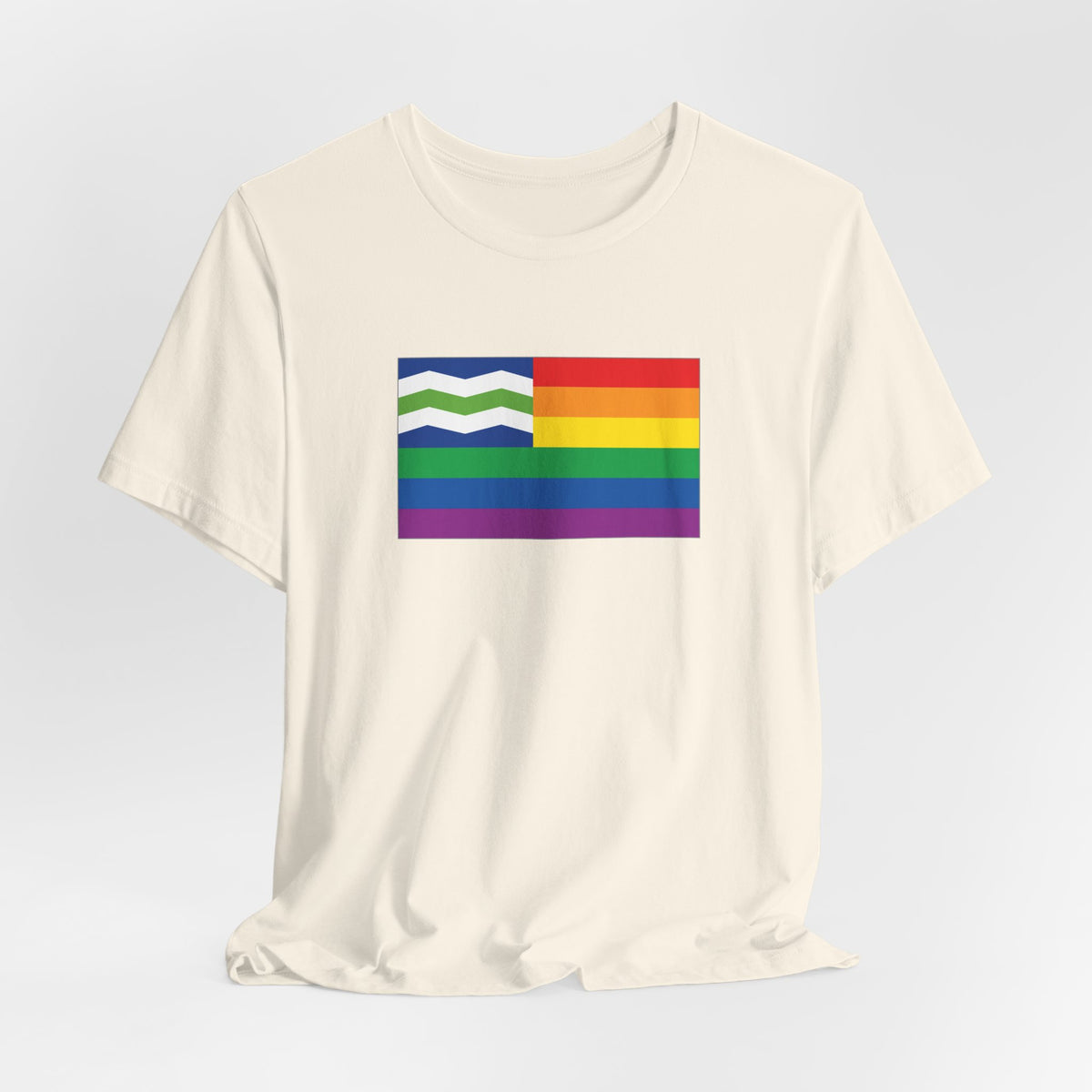 Burlington, Vermont Rainbow Pride Flag T-shirt, Several Color Options