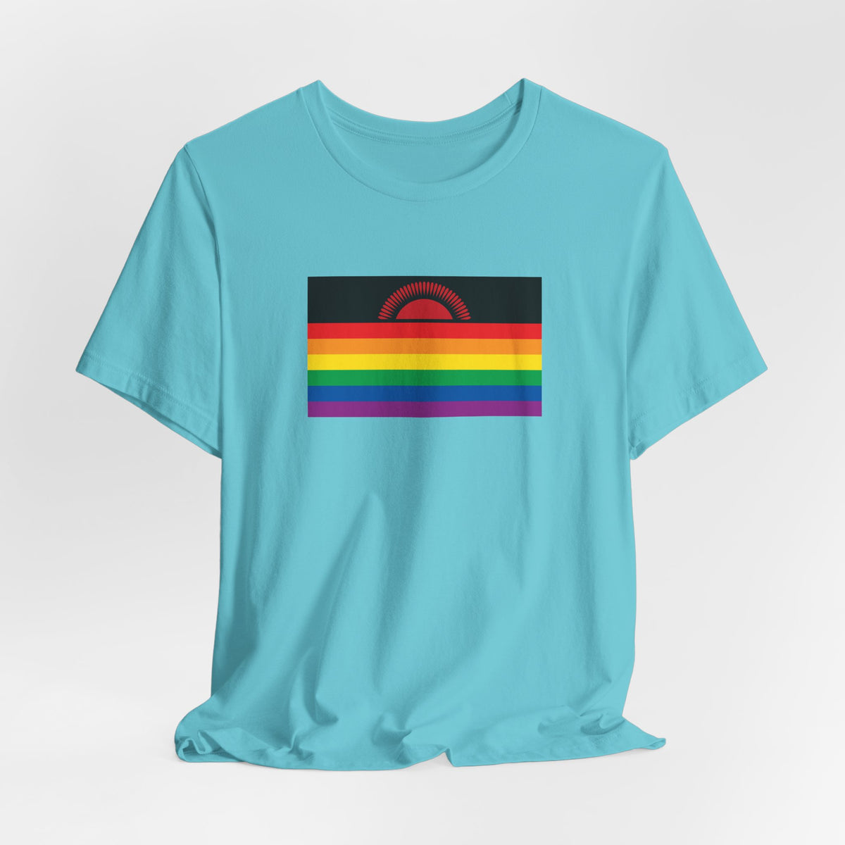 Malawi Rainbow Pride Flag T-shirt, Several Color Options