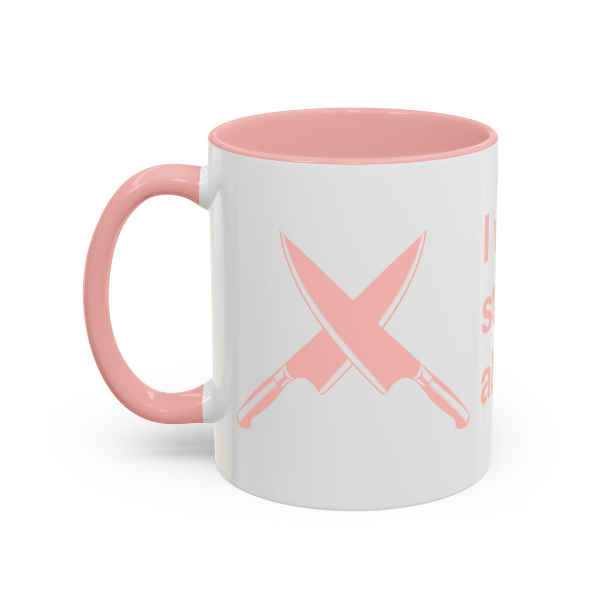 I will never stop worrying about Britney, White with Pink Accent Coffee Mug (11oz)