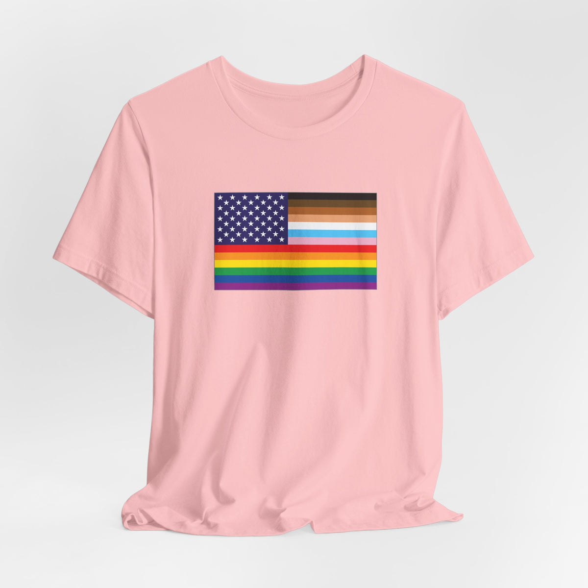 USA Old Glory Stars n Stripes BIPOC Progress Pride Flag T-shirt, Several Color Options
