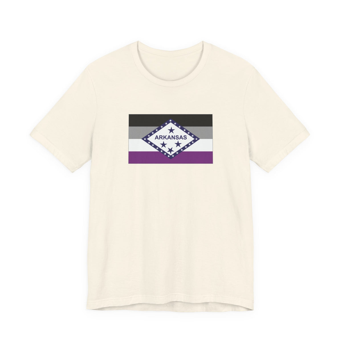 Arkansas Asexual Pride Flag T-shirt, Several Color Options