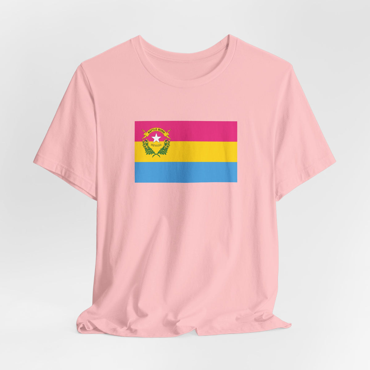 Nevada Pansexual Pride Flag T-shirt, Several Color Options