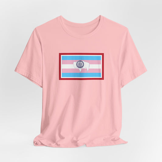 Wyoming Transgender Pride Flag T-shirt, Several Color Options
