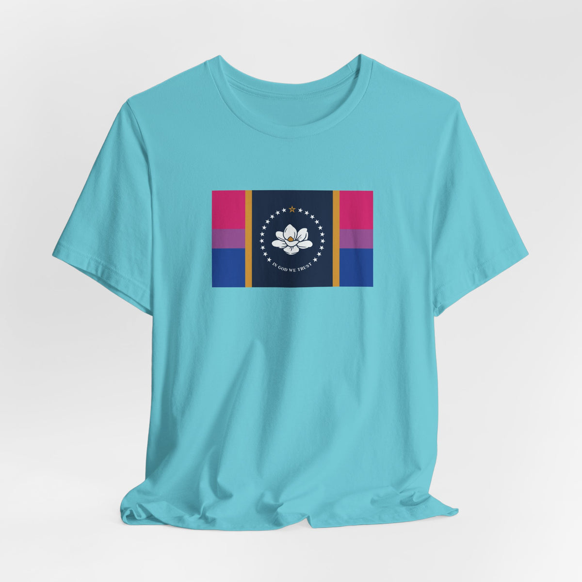 Mississippi Bisexual Pride Flag T-shirt, Several Color Options