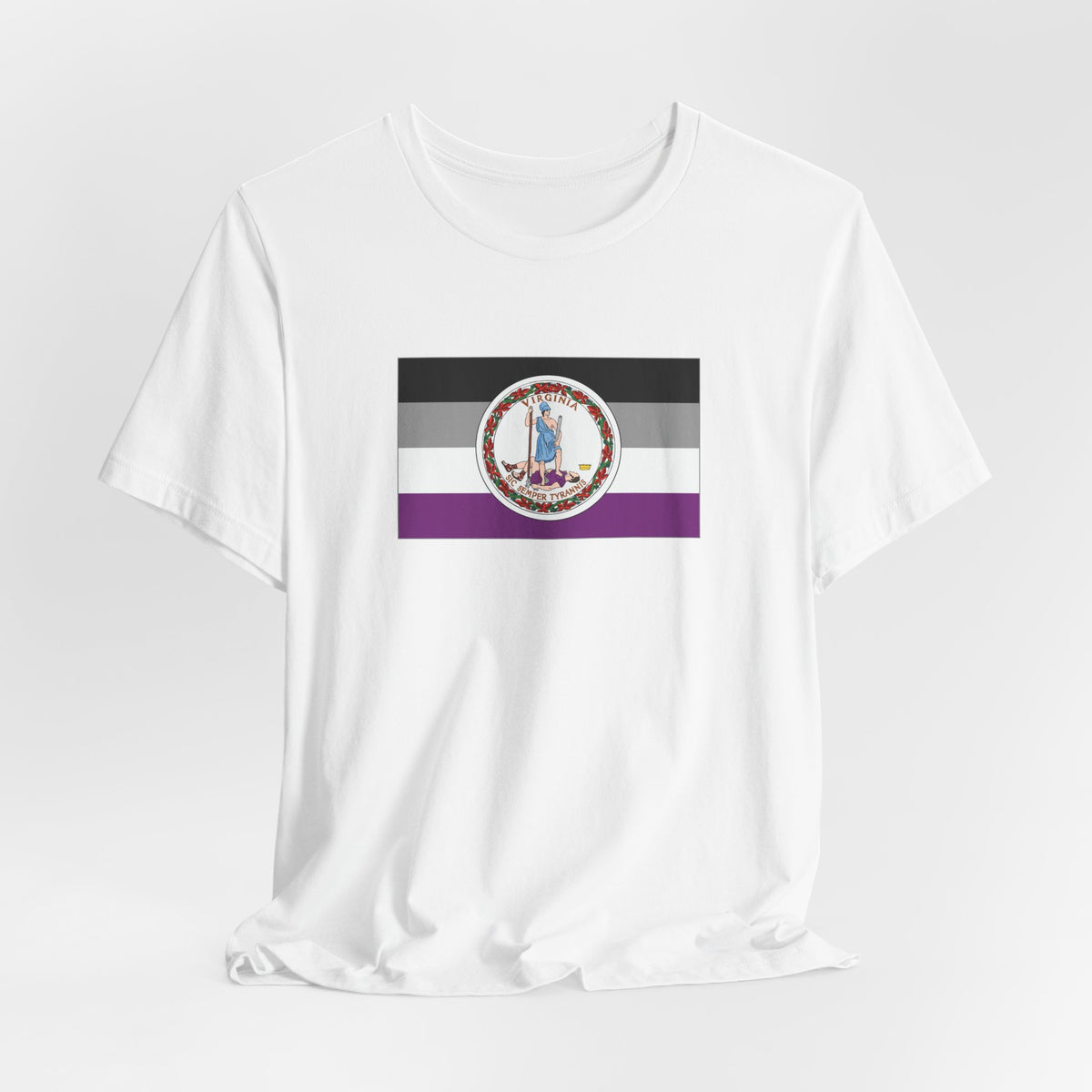 Virginia Asexual Pride Flag T-shirt, Several Color Options