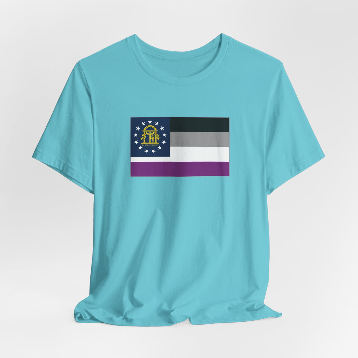 Georgia Asexual Pride Flag T-shirt, Several Color Options