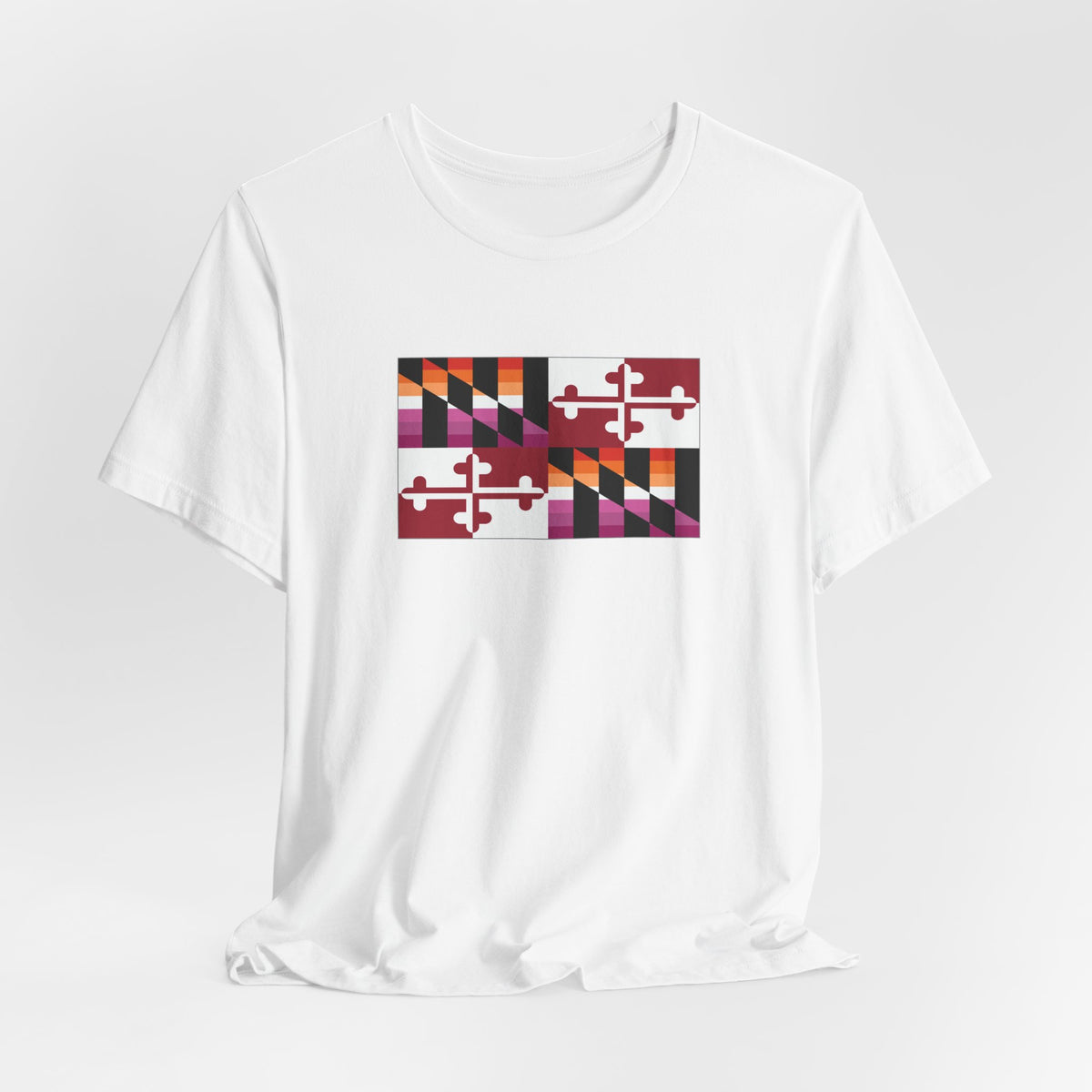 Maryland Lesbian Pride Flag T-shirt, Several Color Options