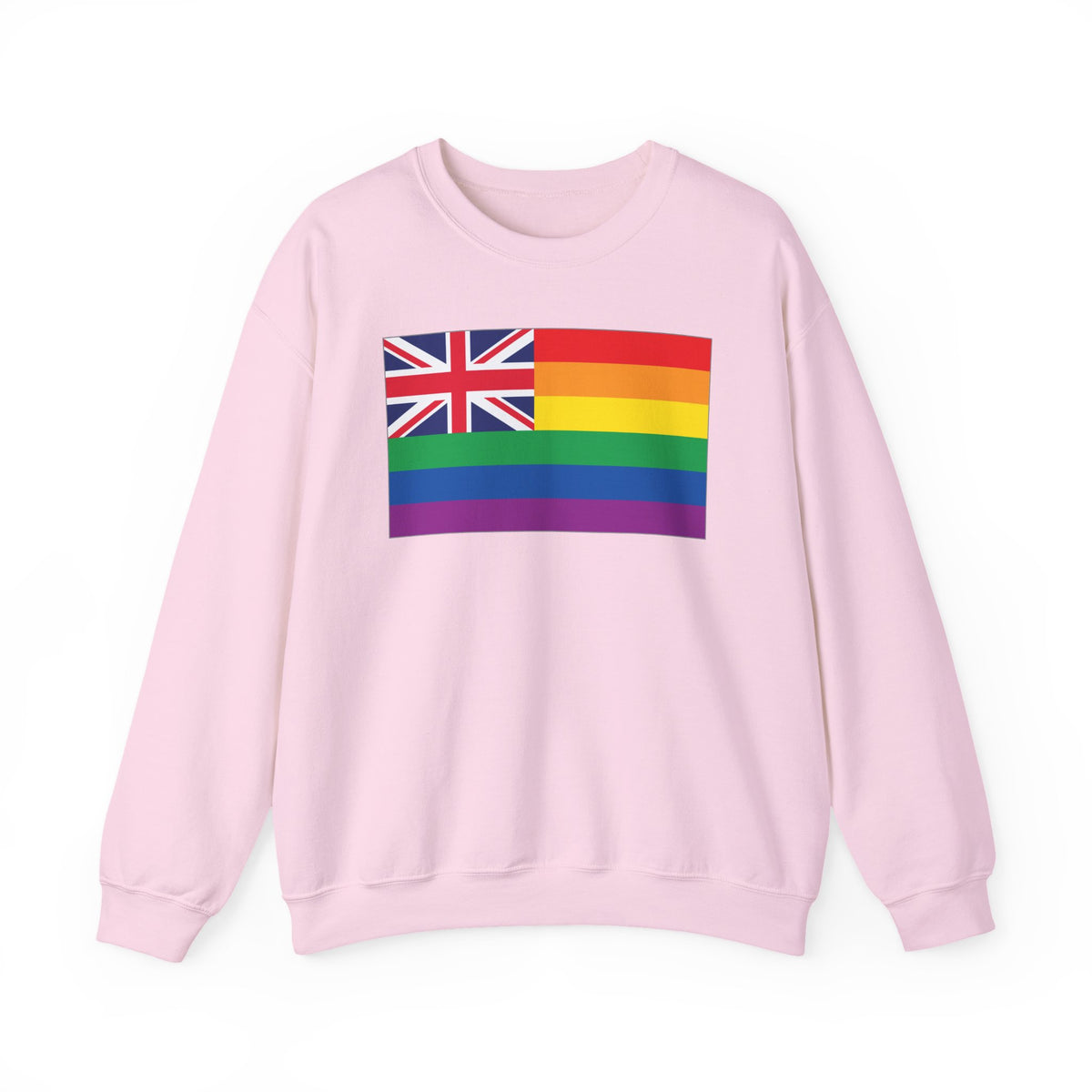 Hawai'i Rainbow Pride Flag Unisex Crewneck Sweatshirt, White, Black or Light Pink