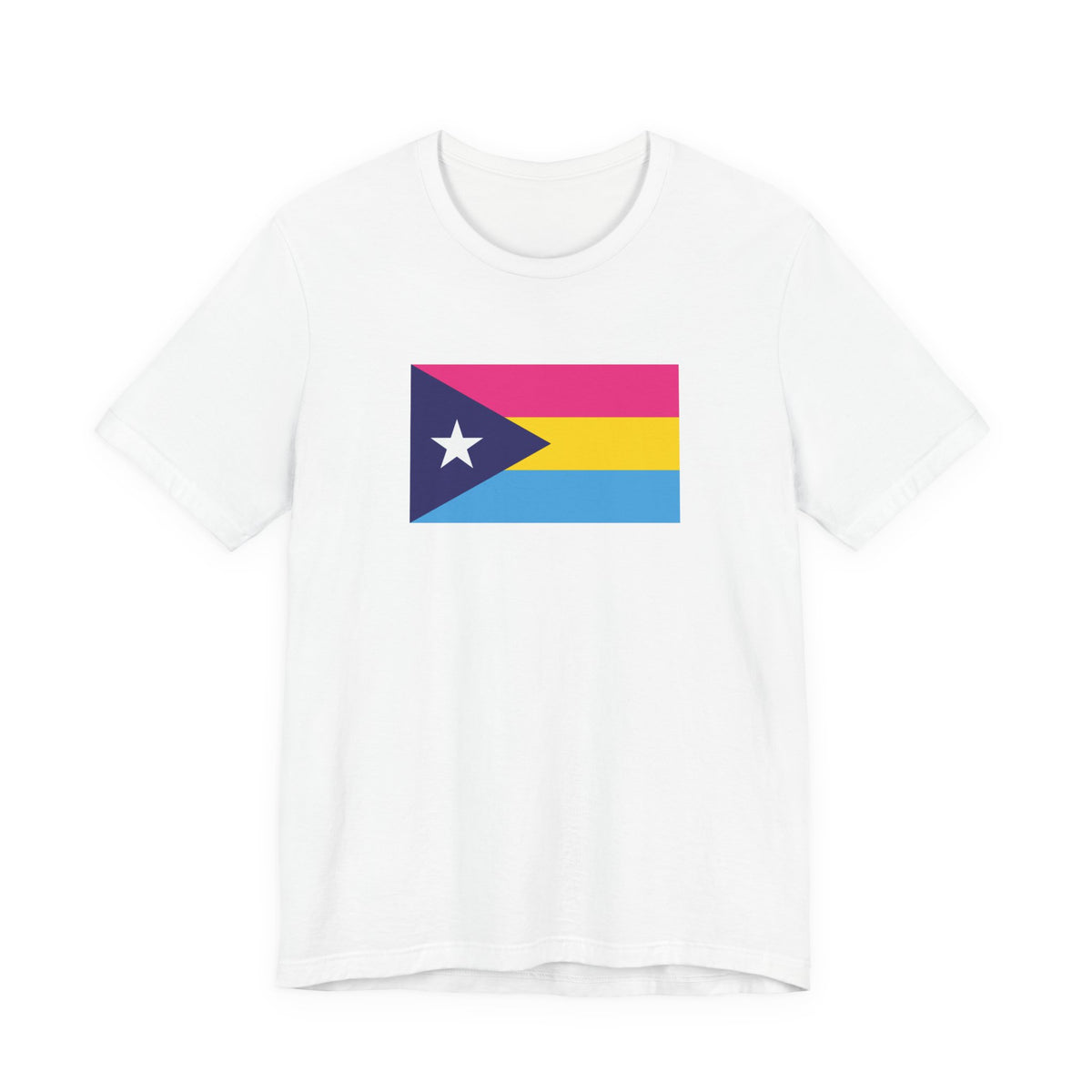 Puerto Rico Pansexual Pride Flag T-shirt, Several Color Options